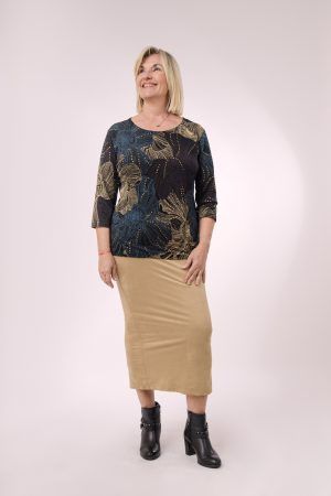 Pollera larga gamuza Kim