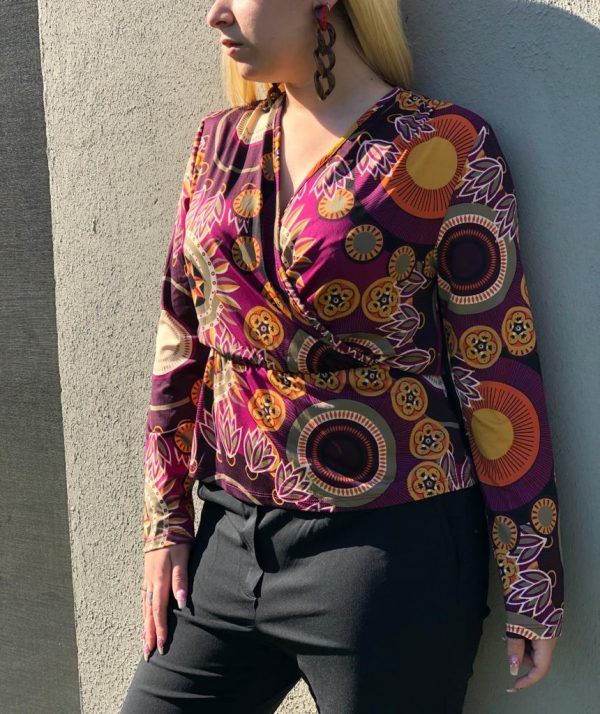 Blusa retro – violeta